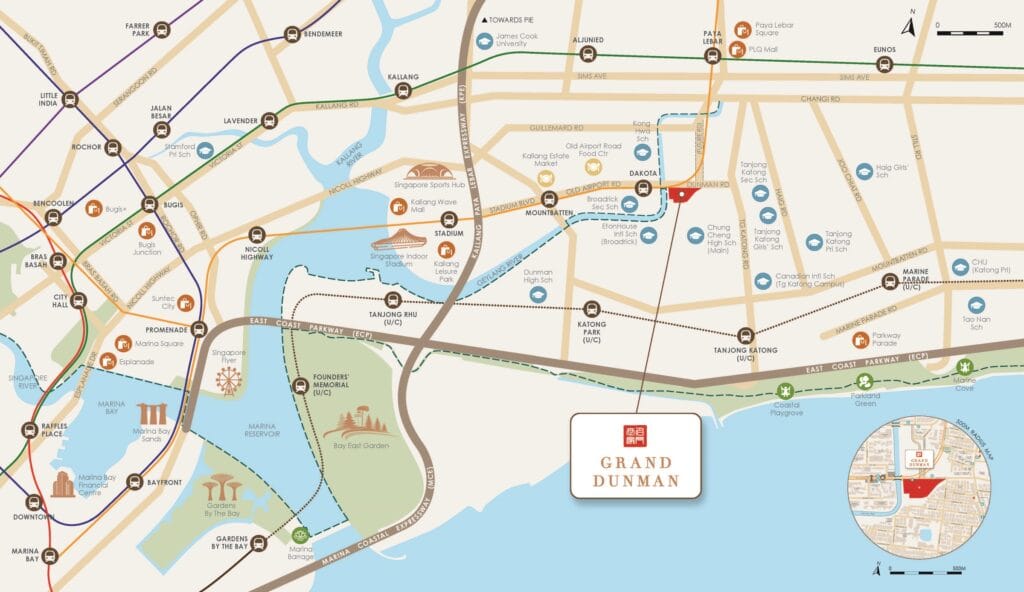 Grand Dunman Location Map